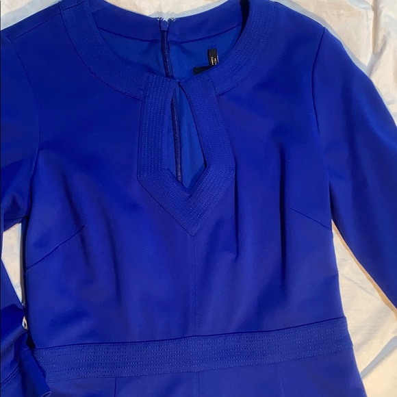 Laundry Royal Blue Keyhole Dress 4 - Picture 4 of 8